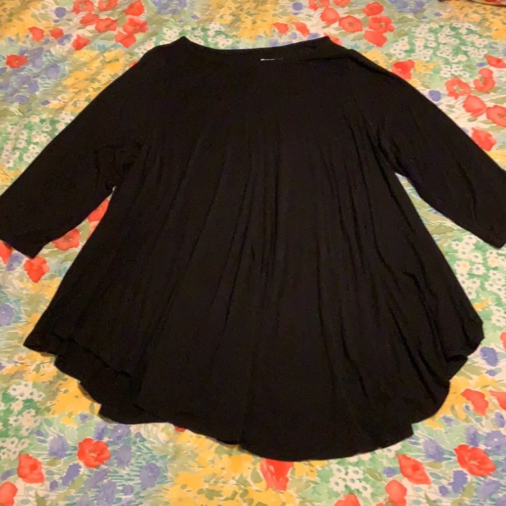 Roaman’s Black Tunic PLUS 2X (26/28) AS IS